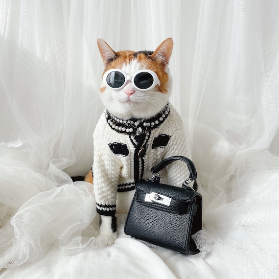 Mini Luxury Bag Purse Toy for Cat Dog Pet Kid Cloths Fashion 