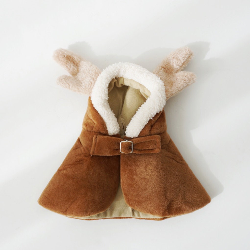 Rudolph Cape Robe Deer Cat Dog Pet Winter Hoodie Cloth Costume ...