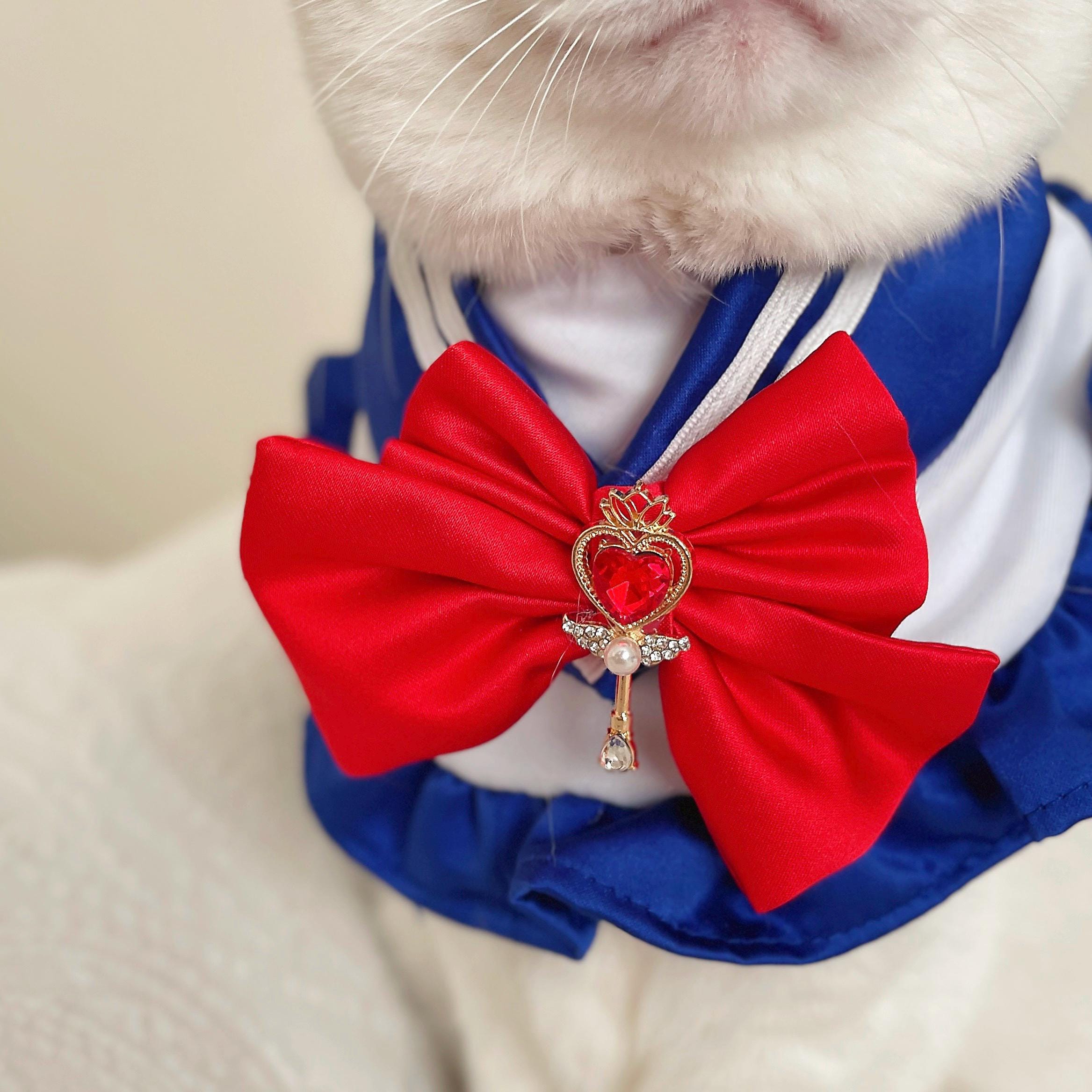 Sailor Cape Scarf for Cats & Small Dogs: Cosplay Pet Costume - Etsy