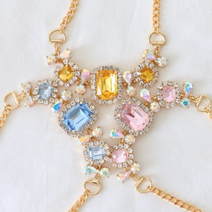 Cat Dog Pink Yellow Bue Crystal Cubic Necklace Crown hairband gift wedding halloween costume tiktok Miyopet