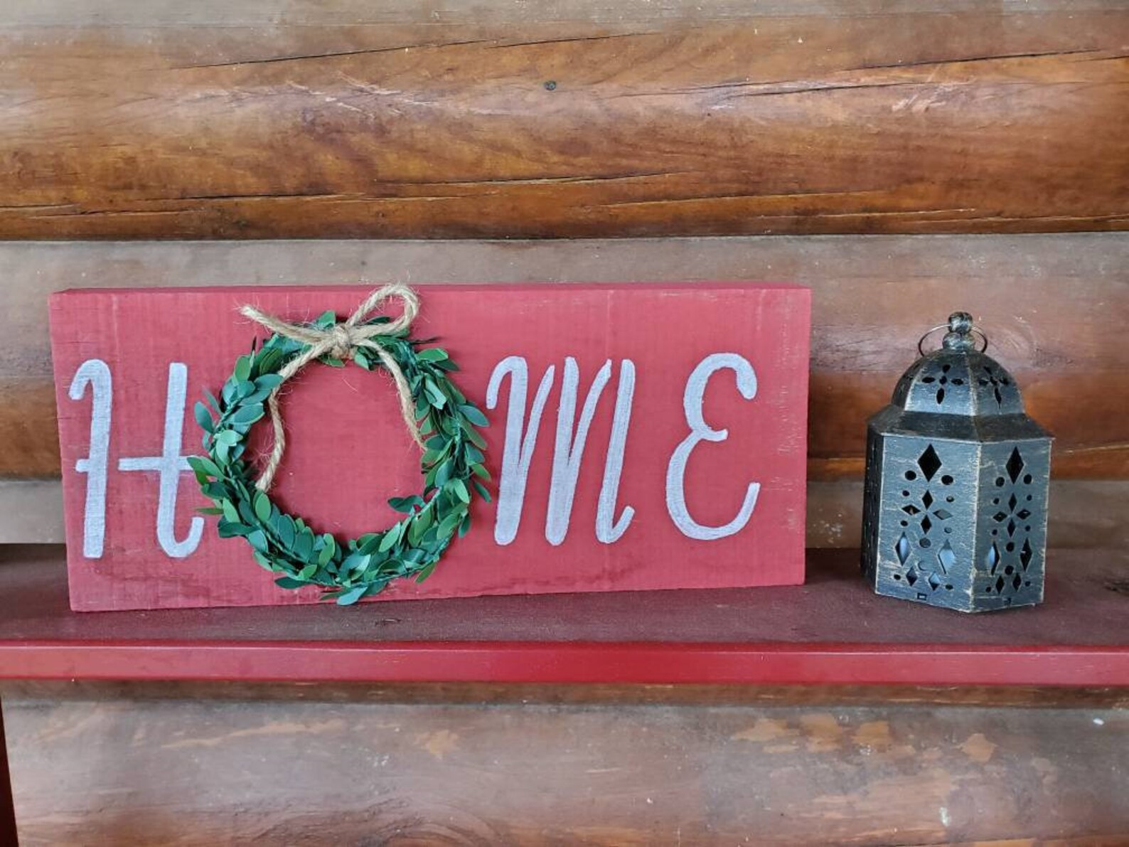 Rustic wood block signs Etsy