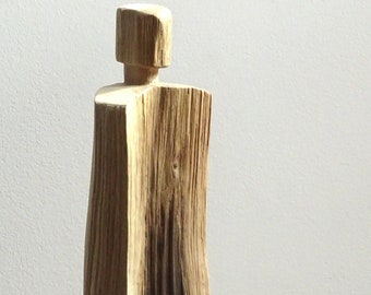 elegant wooden figure, wooden sculpture, artificial figure, wooden figure, wooden art