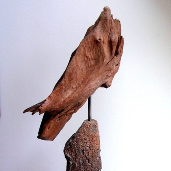 Kunstbjekte " delphin 2011 “, Delphin aus Holz, Kunstfigur aus Holz, Skulptur