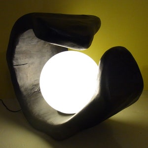 Bodenlampe / Lampe / Leuchte aus Holz / Holzleuchte handgefertigtes Unikat Bild 2