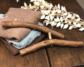 Children's hangers made of trunks & branches / wood children's clothes hangers / Upcycling - Recycling