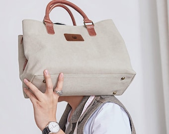 Canvas Tote Bag, Unisex gift Daily Shoulder Bag, Handmade Handbags, Diaper Bag Mom Bag, Best Gift For Her/Him, Large Totes Shopper Bag