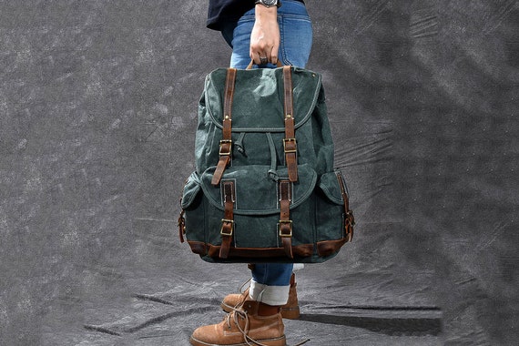 etsy canvas backpack