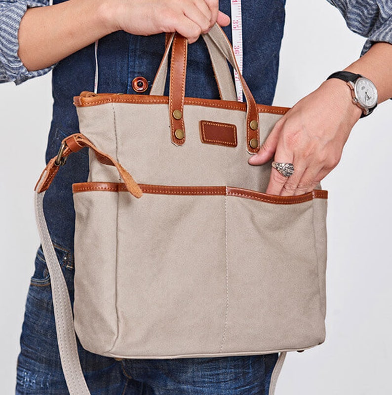 Men's Monogrammed Gifts Canvas Messenger Bagbriefcase Etsy