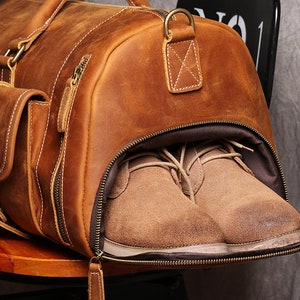 Handgefertigte GROSSE Reisetasche, personalisierte Groomsmen Geschenk, Groomsmen Seesack, Handgemachte Tasche Trauzeugen, Wochenend-Reisetasche für Männer, Weihnachtsgeschenk