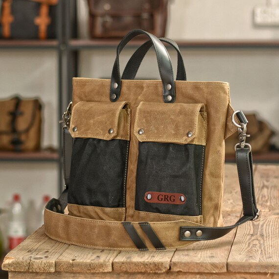 Best waxed canvas store messenger bag