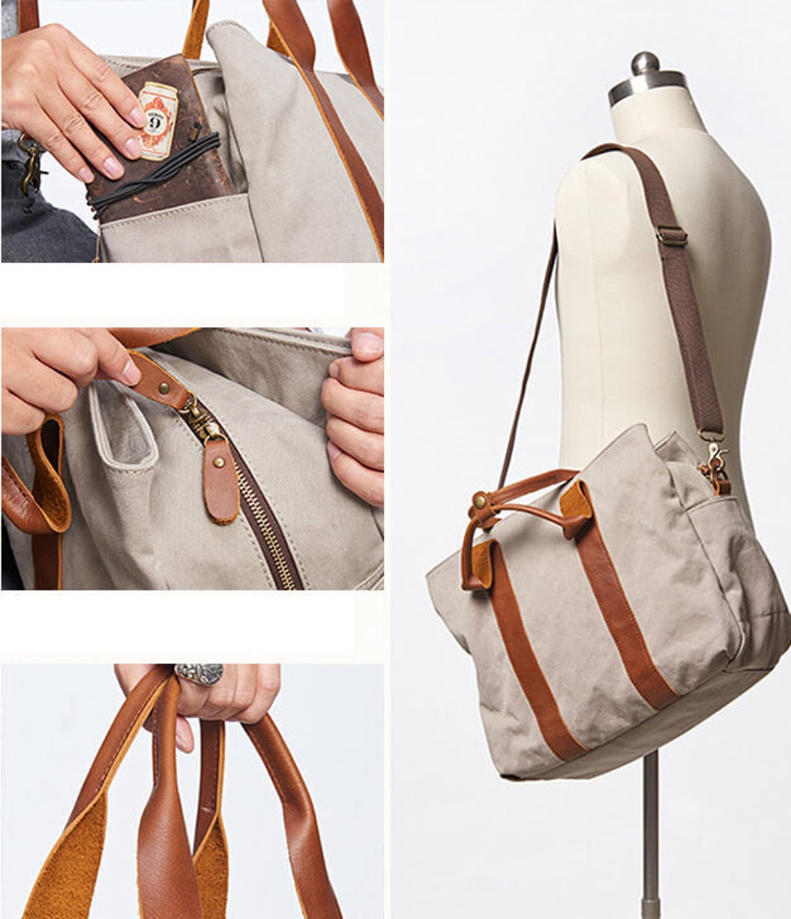 Canvas Crossbody Bags Handbags for Travel Unisex Anniversary Etsy
