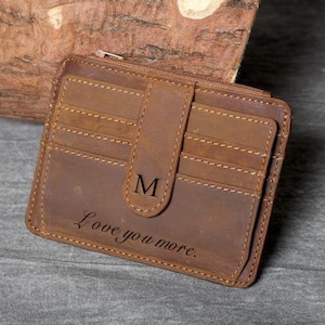 Regalo Groomsmen, Titolare della carta personalizzato, Regalo di Natale, Fermasoldi, Titolare della carta in pelle incisa, ift per uomo, porta ard per uomo, regalo di nozze