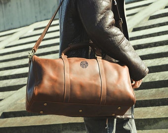 Leder Reisetasche mit Schuhen Raum, Vollnarbenleder Weekender Bag, personalisierte Weekender Tasche, übergroße Gepäcktasche, Reisetasche, Sporttasche