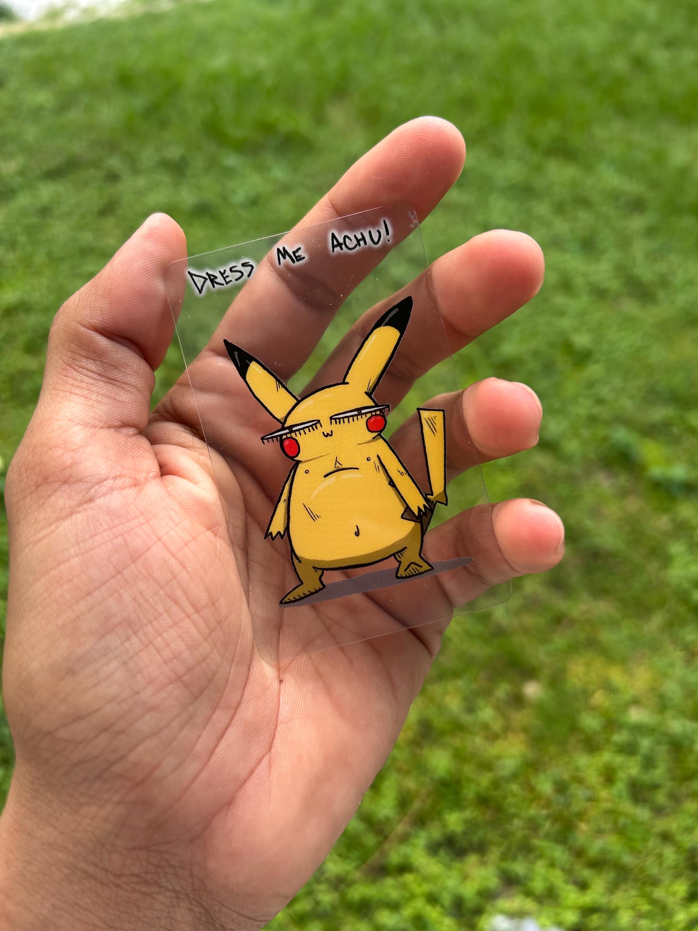 Dress Me Achu Transparent POKEDERP Card - Etsy