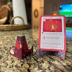 Printable Trading Card Stand | POKEDERP