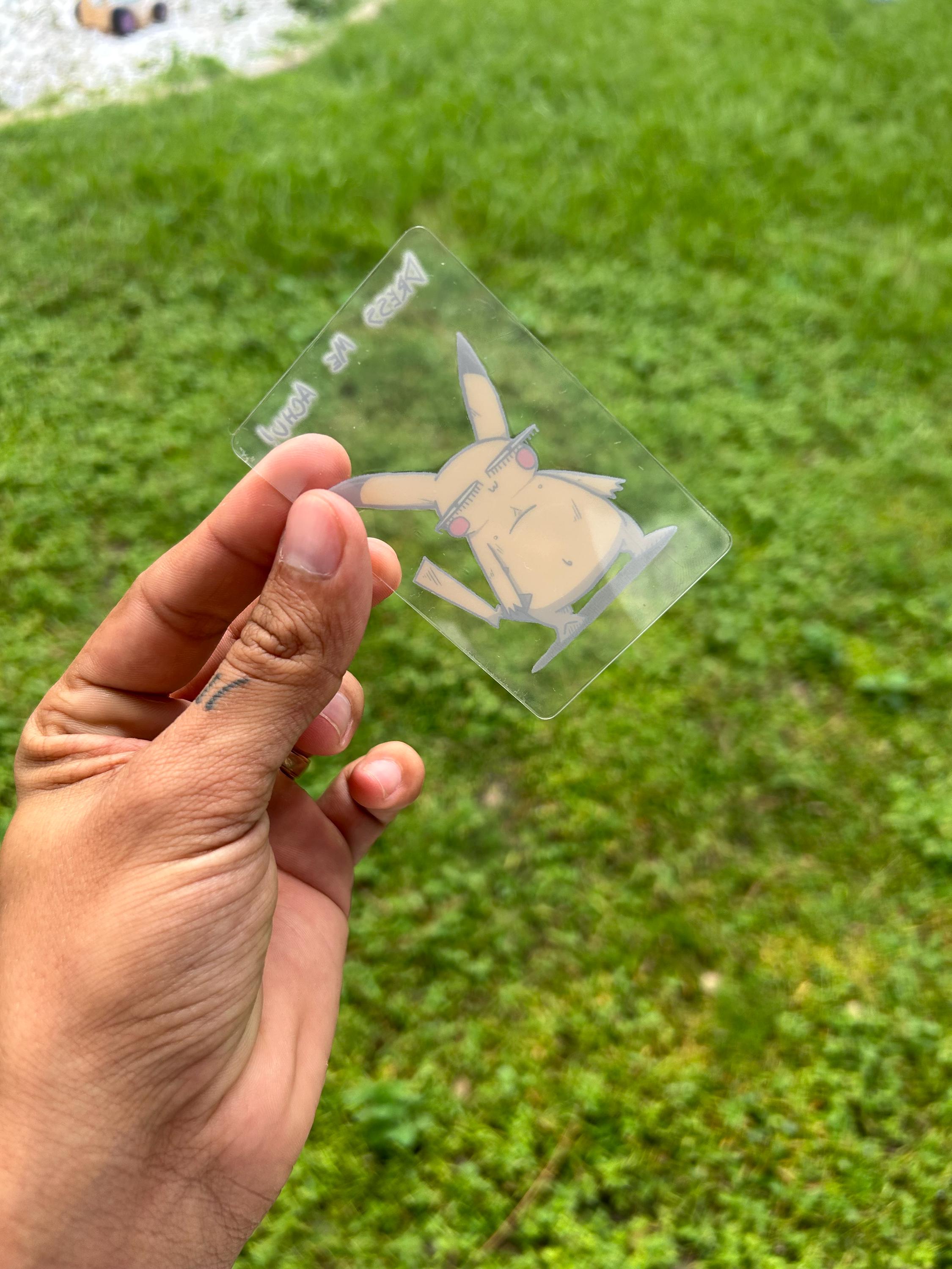 Dress Me Achu Transparent POKEDERP Card - Etsy