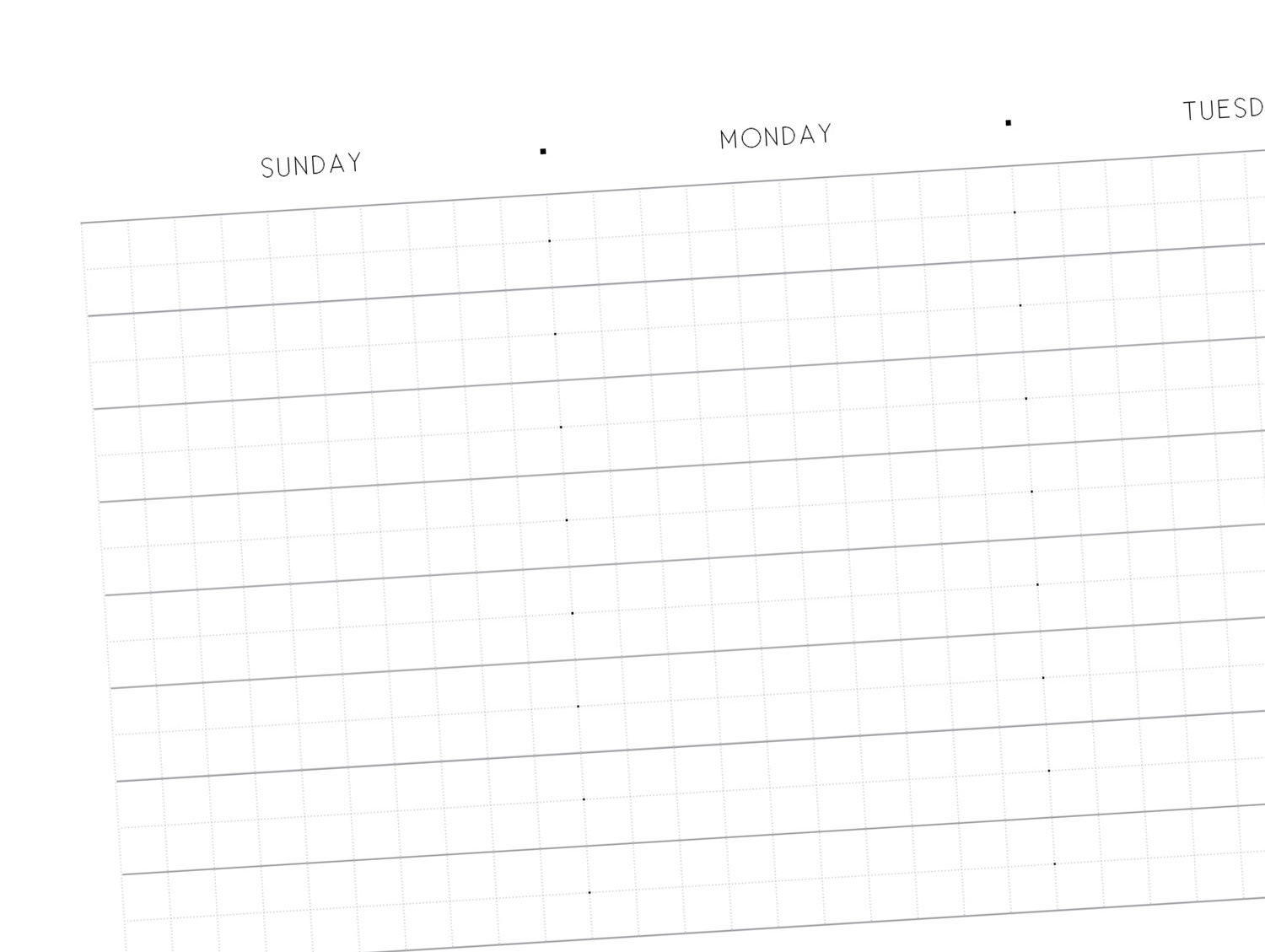 Keyboard Desk Pad Weekly Planner Blank Printable PDF MacBook Pro