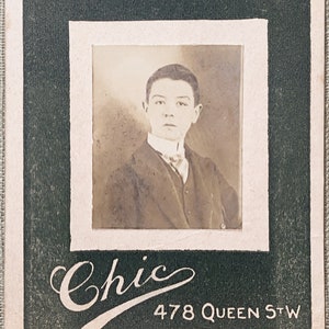 Antieke foto, kabinetskaart, DIGITALE DOWNLOAD, Toronto, Canada, antieke portretfoto, unieke antieke foto, herenportret, koningin