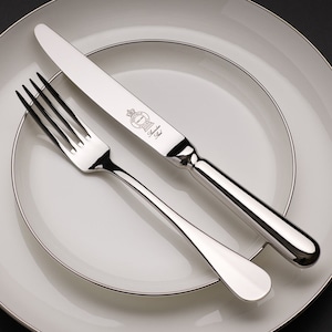 Baguette 24 piece cutlery set in presentation box - stainless steel  - Made in Sheffield