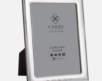 Cornice portafoto in argento 8"x6" con retro in legno HALLMARK STERLING