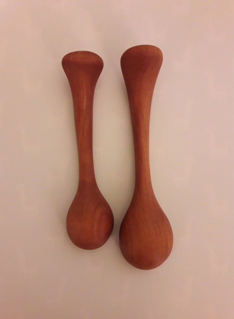 handmade wood spoon Set of spoons spoon handcrafted in pear wood . wooden spoon kitchen utensil wooden spoons