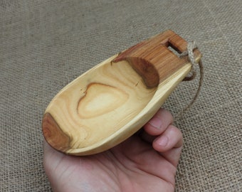 Wooden scoop/Canoe cup/Whiskey cup