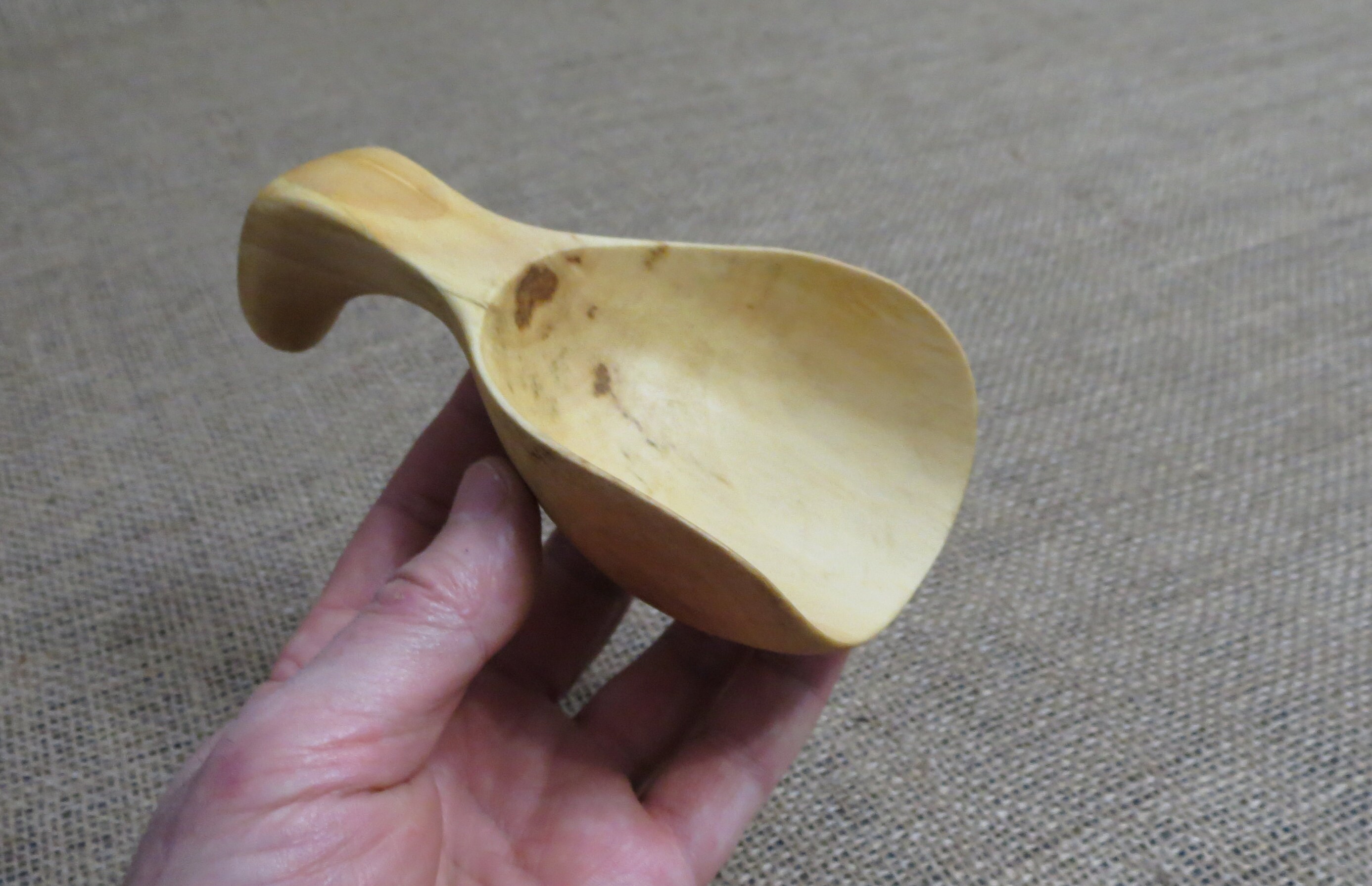 Wooden scoop Hand carved scoop Grain scoop Flour scoop Sugar Etsy