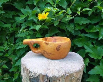 Handmade bushcraft kuksa Viking kuksa cup Hand carved wooden dishes