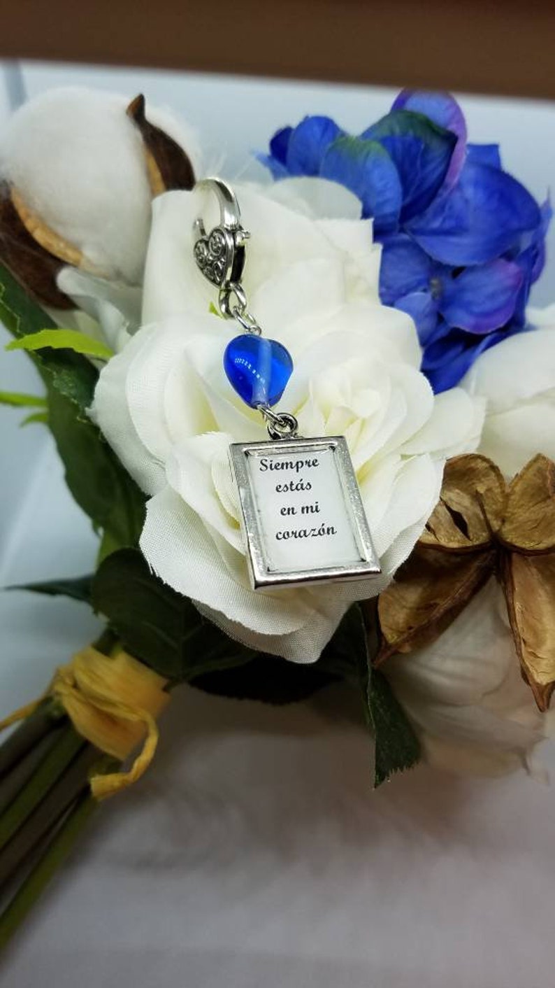 Flower Bouquet Photo Charm