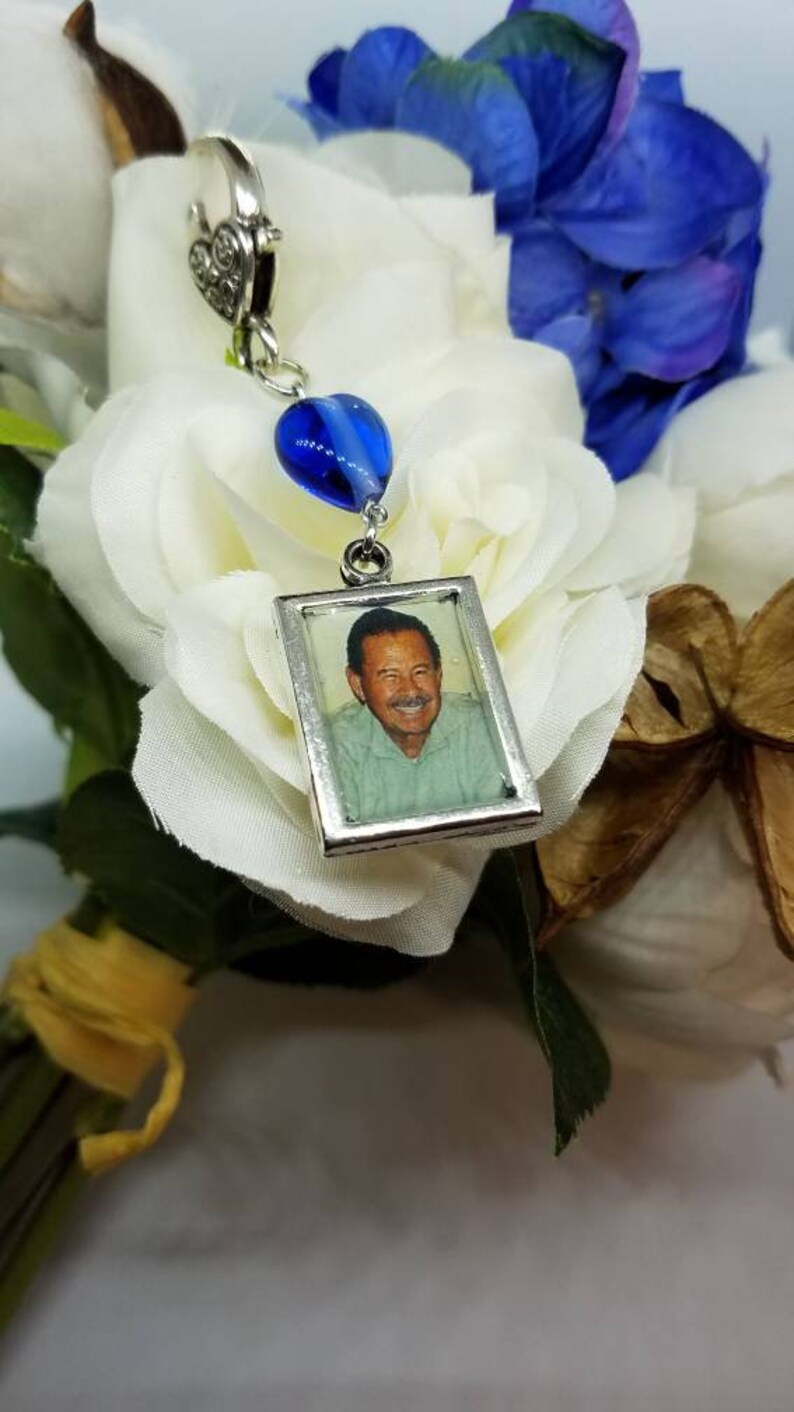 Flower Bouquet Photo Charm