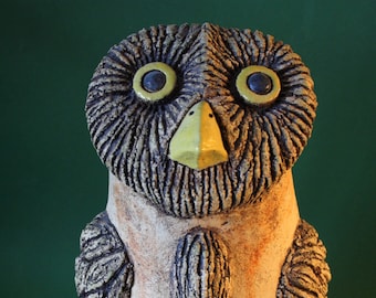 Ceramic owl owl sculpture ceramic owl frost-resistant garden ceramics