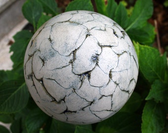 Boule de jardin lumière non émaillée sombre dans les renfoncements tige de bille en céramique de bille en céramique de jardin résistante au gel pour tige