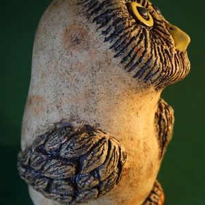 Ceramic owl sculpture small ceramic owl frost-resistant garden ceramics image 5