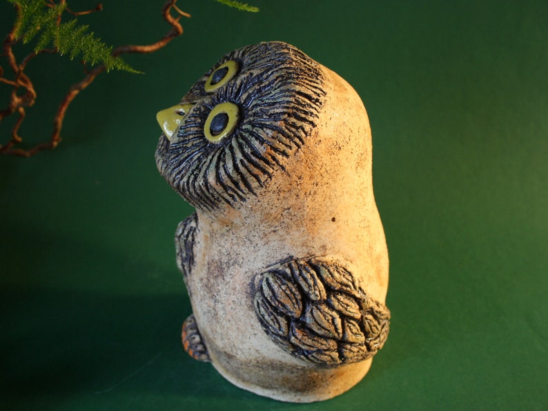 Ceramic owl sculpture small ceramic owl frost-resistant garden ceramics image 7