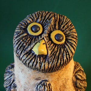 Ceramic owl sculpture small ceramic owl frost-resistant garden ceramics image 2