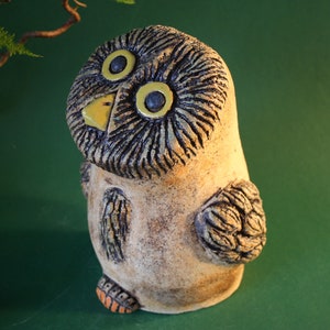 Ceramic owl sculpture small ceramic owl frost-resistant garden ceramics image 8