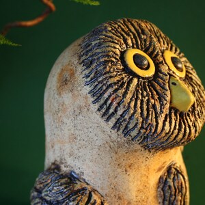 Ceramic owl sculpture small ceramic owl frost-resistant garden ceramics image 4