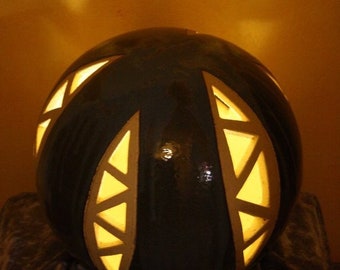 Ceramic ceramic ball suitable for lighting as garden ceramics for exterior or interior decoration