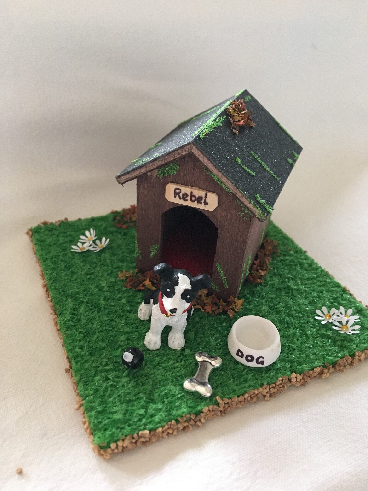 Doll house handmade dog and kennel Etsy