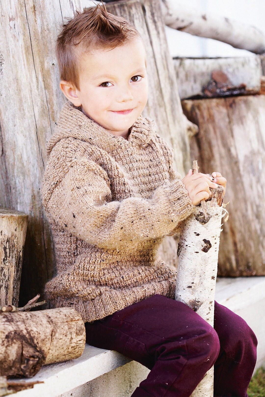 Boys Hoodie Knitting Pattern Knitting Pattern Instant Download PDF High