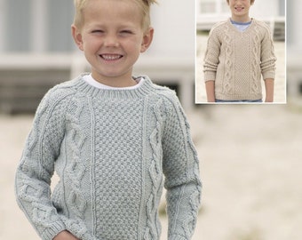 Sweaters in Supersoft Aran Knitting Pattern instant download PDF high quality knitting pattern