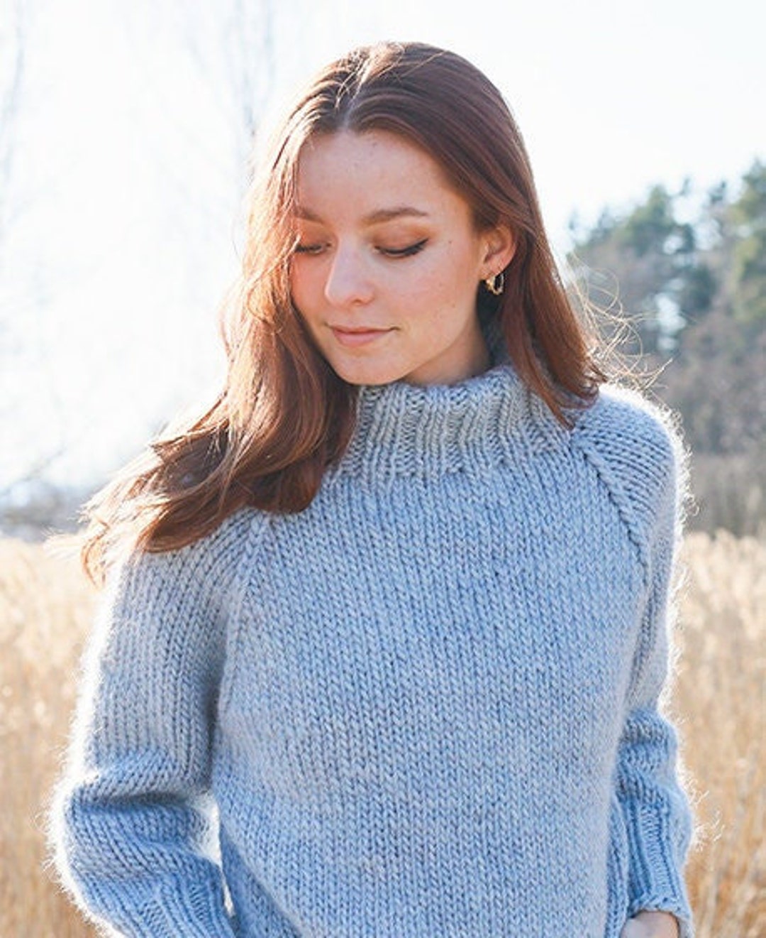 Comfy Women's Knitted Sweater Ladies PDF Instant Download Knitting