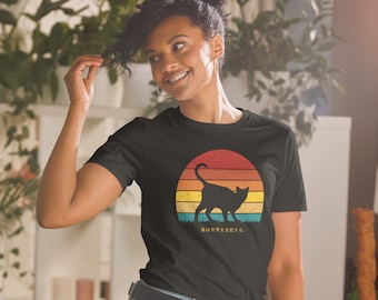 Cat T Shirt Unisex, multicolor, Cat Lover Tee, Regalos para Cat Lovers, Regalo para Cat Mom, Women Cat Lover, Kitten tee, Animal Lover Tee