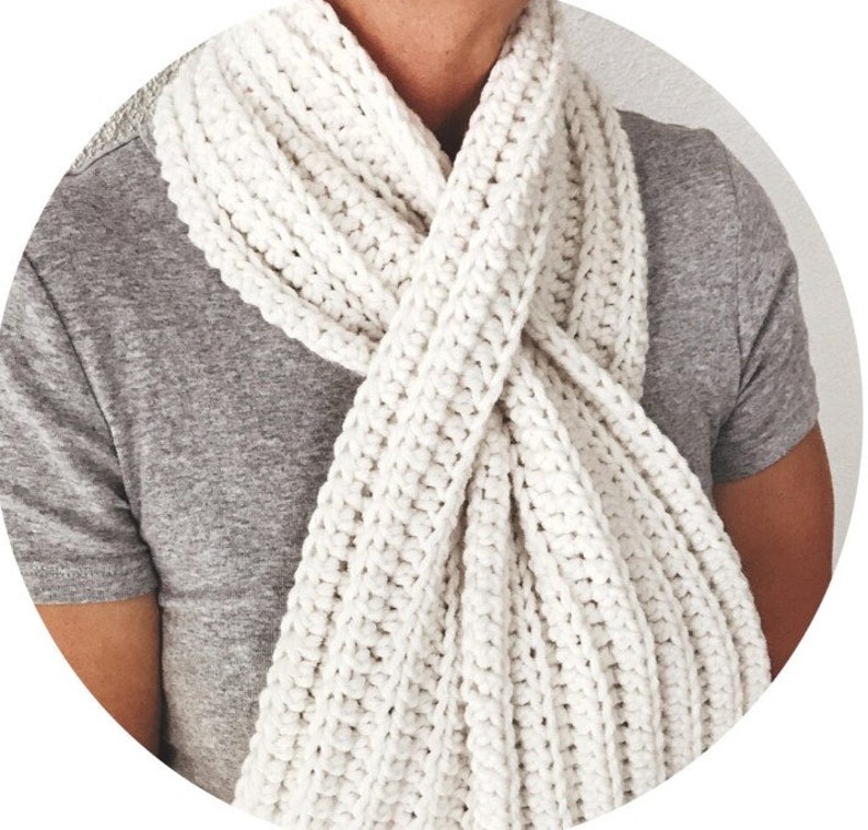 Simple Keyhole Scarf PDF Crochet Pattern - Instant Download - Etsy
