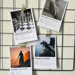 Póster del libro Polaroid | Regalo amante de los libros, impresión de libros, decoración de paredes