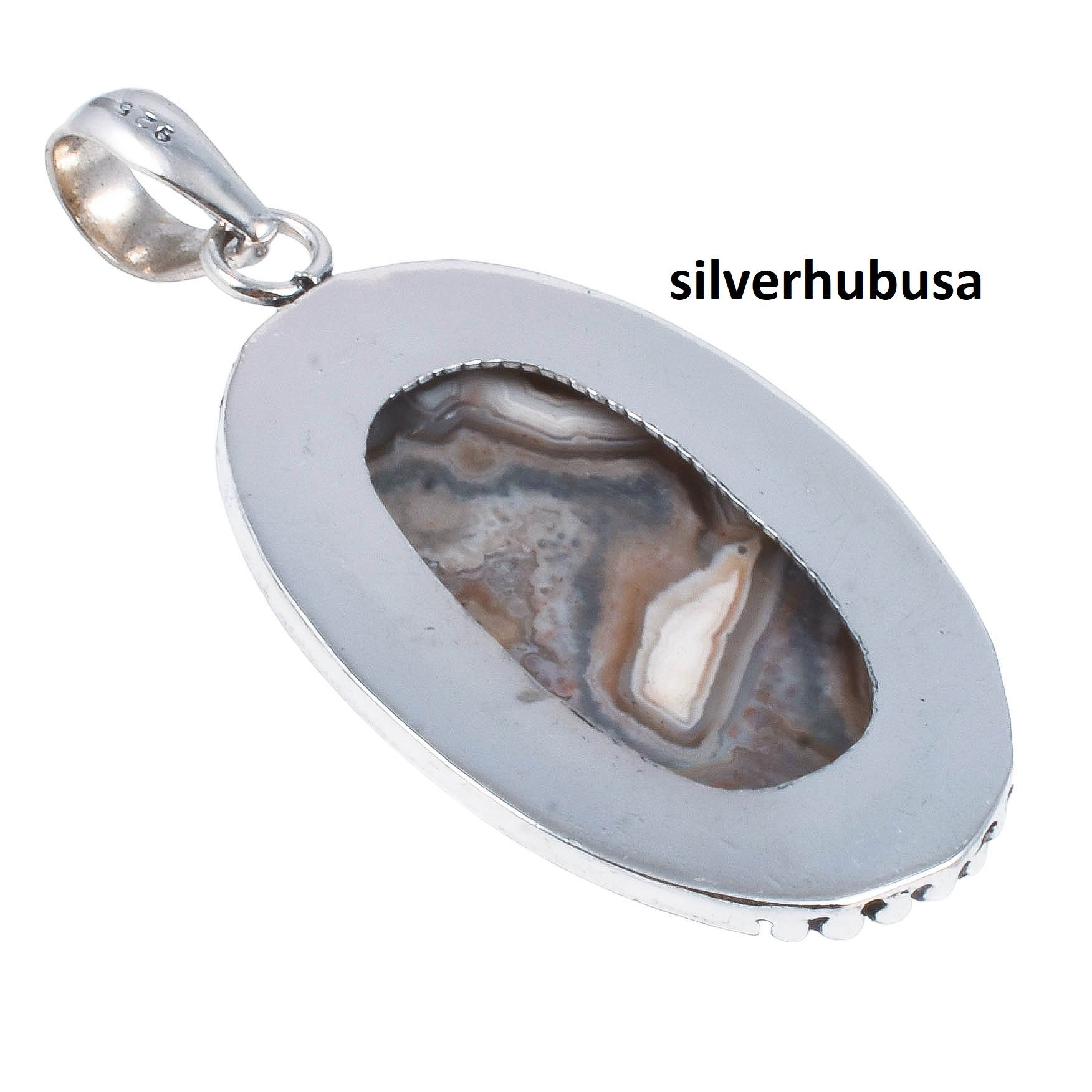Pendentif tranche agate avec pointe de citrine