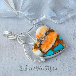 Herzform Auster Kupfer Türkis Anhänger Halskette | Handgefertigter Boho Edelstein Schmuck | Einzigartiges Geschenk für Frauen | Minimalistischer Kristall Anhänger