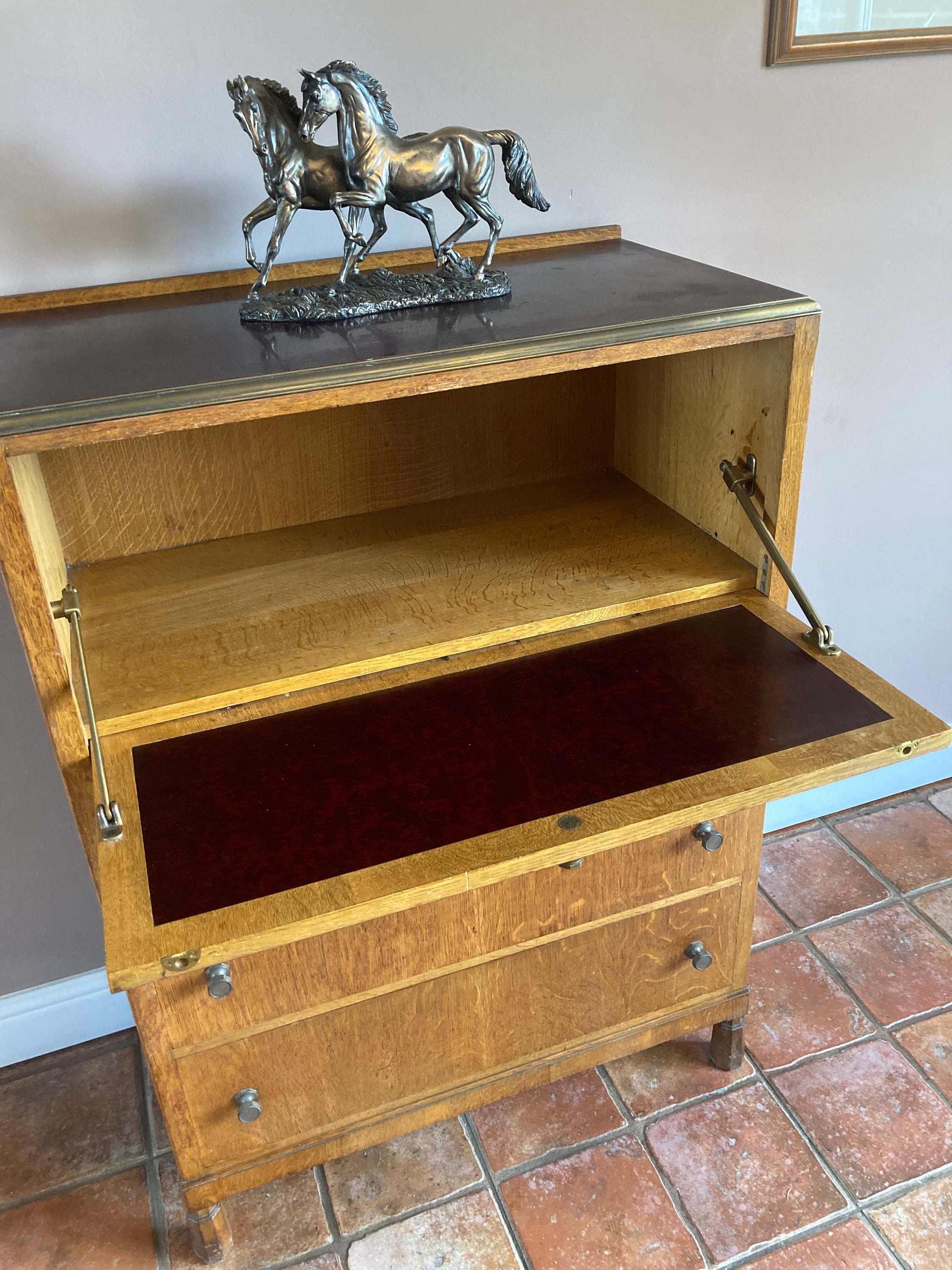 Teak Bureau Dressing Table Desk Vintage Furniture UK Etsy UK