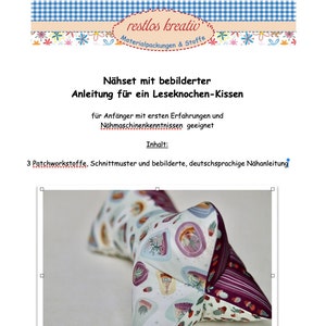 DIY Nähset Leseknochen Kissen Kaktus, Flaschengarten, Anleitung und Schnittmuster für Kissen, Nähanleitung, für Anfänger