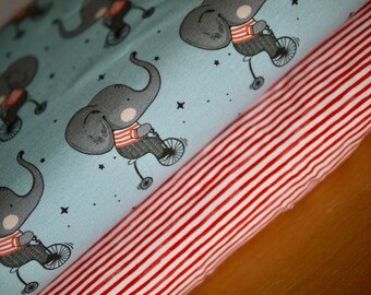Fabrics cotton jersey anchor panel Hilco